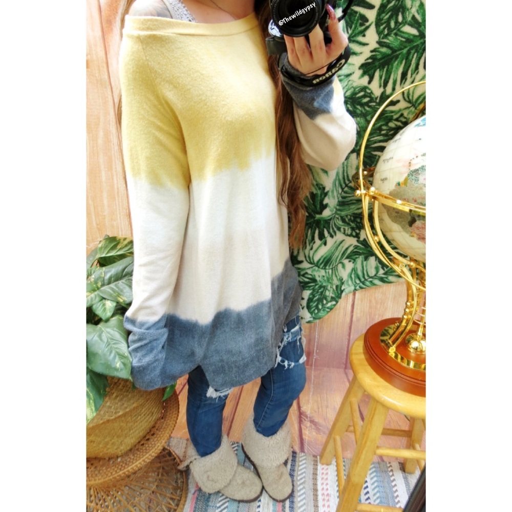 Ultra soft ombré oversized knitted sweater 🍂 - Picture 3 of 8